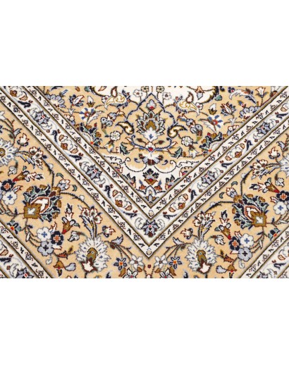 Tappeto Kashan Persia bianco grigio 203x317