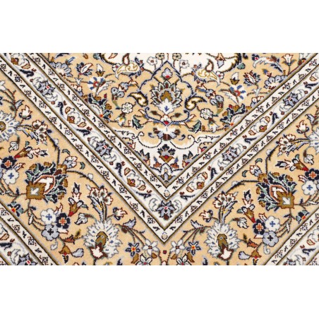 Tappeto Kashan Persia bianco grigio 203x317