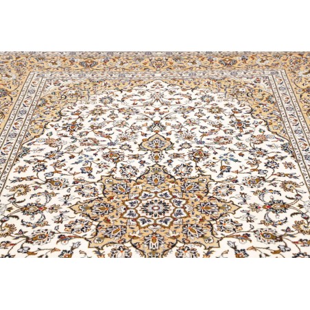 Tappeto Kashan Persia bianco grigio 203x317