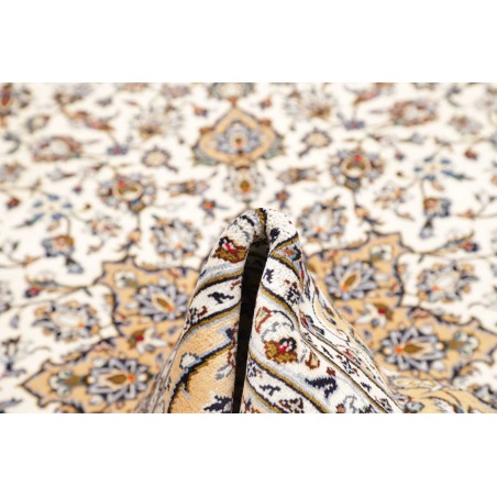 Tappeto Kashan Persia bianco grigio 203x317