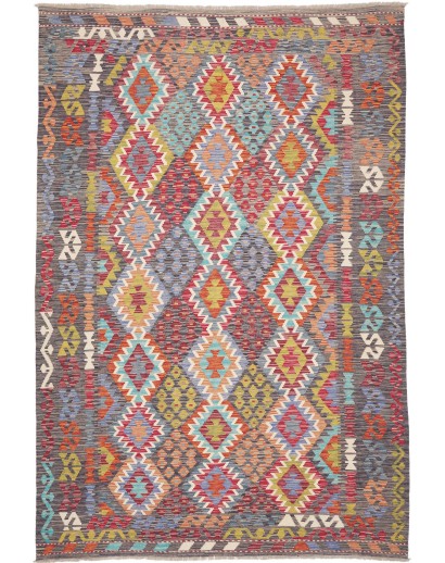 Tappeto Kilim Afghanistan bianco 200x295