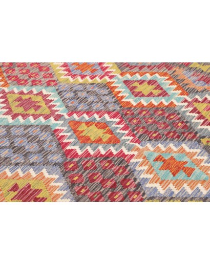 Tappeto Kilim Afghanistan bianco 200x295
