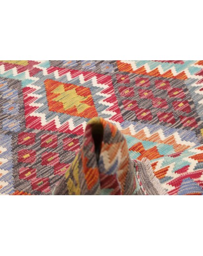 Tappeto Kilim Afghanistan bianco 200x295
