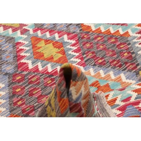 Tappeto Kilim Afghanistan bianco 200x295