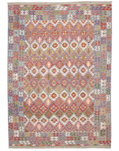 Tappeto Kilim Afghanistan marrone 204x292