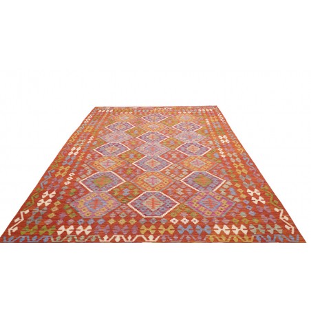 Tappeto Kilim Afghanistan marrone bianco 204x299