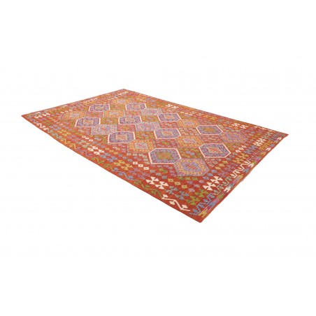 Tappeto Kilim Afghanistan marrone bianco 204x299