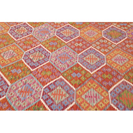 Tappeto Kilim Afghanistan marrone bianco 204x299