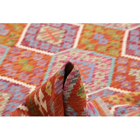 Tappeto Kilim Afghanistan marrone bianco 204x299