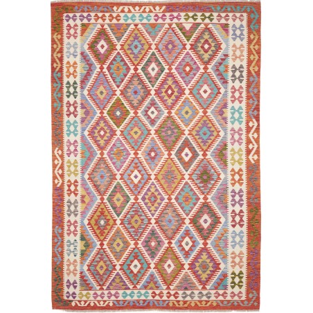 Tappeto Kilim Afghanistan beige marrone 204x300