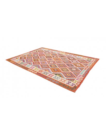 Tappeto Kilim Afghanistan beige marrone 204x300