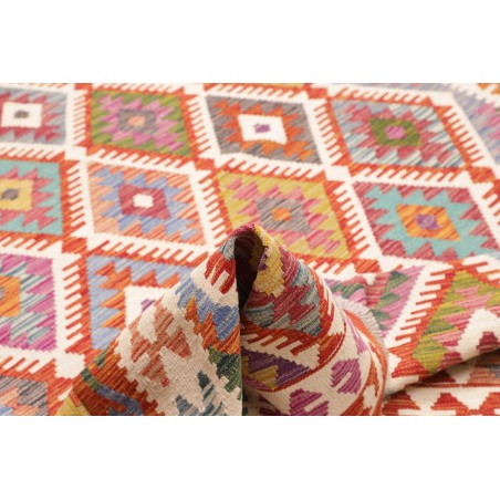 Tappeto Kilim Afghanistan beige marrone 204x300