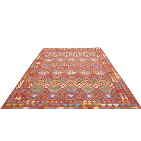 Tappeto Kilim Afghanistan rosso 205x301
