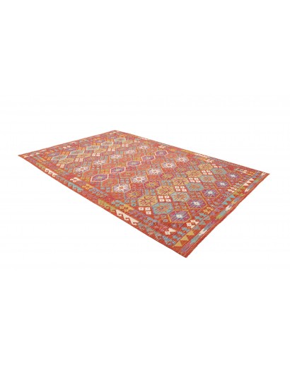 Tappeto Kilim Afghanistan rosso 205x301