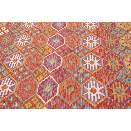 Tappeto Kilim Afghanistan rosso 205x301