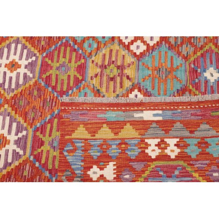 Tappeto Kilim Afghanistan rosso 205x301