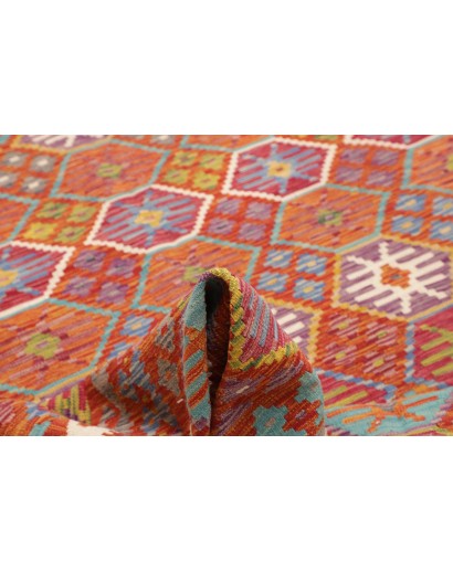 Tappeto Kilim Afghanistan rosso 205x301