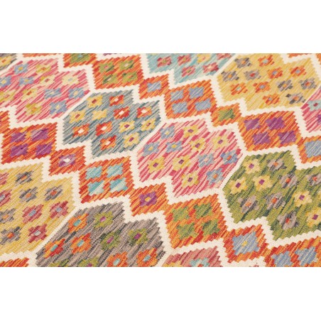 Tappeto Kilim Afghanistan marrone arancione 205x292