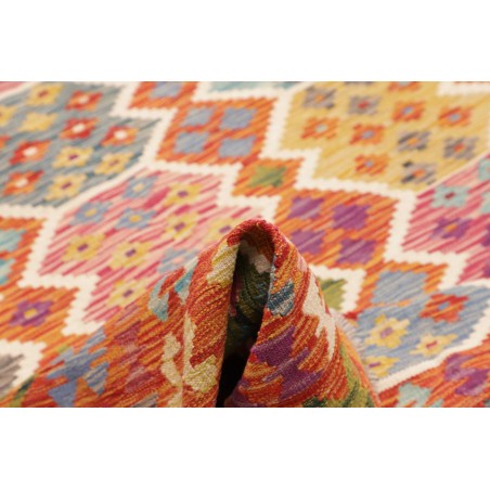 Tappeto Kilim Afghanistan marrone arancione 205x292