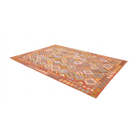 Tappeto Kilim Afghanistan marrone bianco 207x294