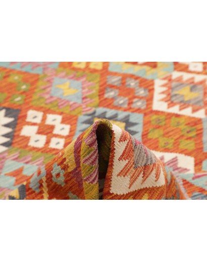 Tappeto Kilim Afghanistan marrone bianco 207x294