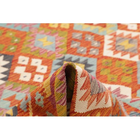 Tappeto Kilim Afghanistan marrone bianco 207x294