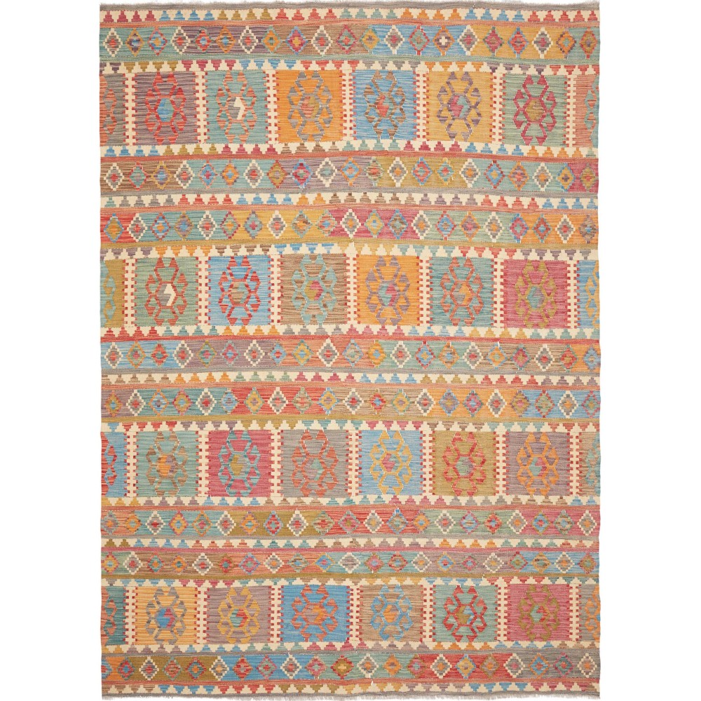 Tappeto Kilim Afghanistan marrone 211x294
