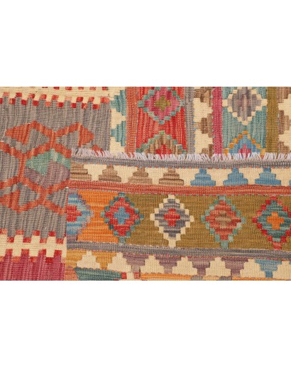 Tappeto Kilim Afghanistan marrone 211x294