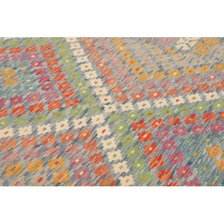 Tappeto Kilim Afghanistan marrone azzurro 212x293