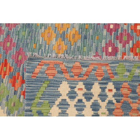 Tappeto Kilim Afghanistan marrone azzurro 212x293