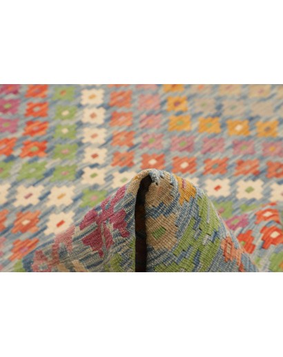Tappeto Kilim Afghanistan marrone azzurro 212x293