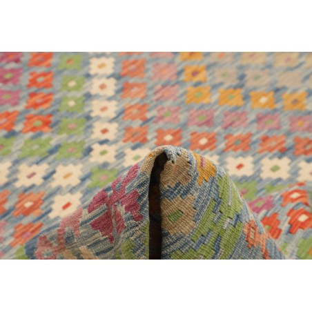 Tappeto Kilim Afghanistan marrone azzurro 212x293