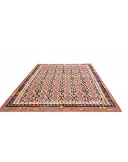 Tappeto Kilim Afghanistan marrone rosso 213x296