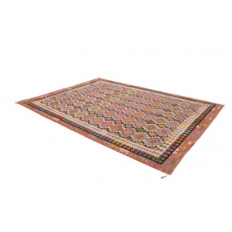 Tappeto Kilim Afghanistan marrone rosso 213x296