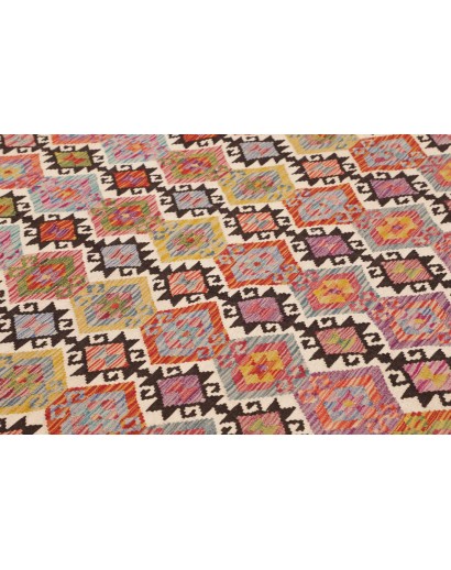 Tappeto Kilim Afghanistan marrone rosso 213x296
