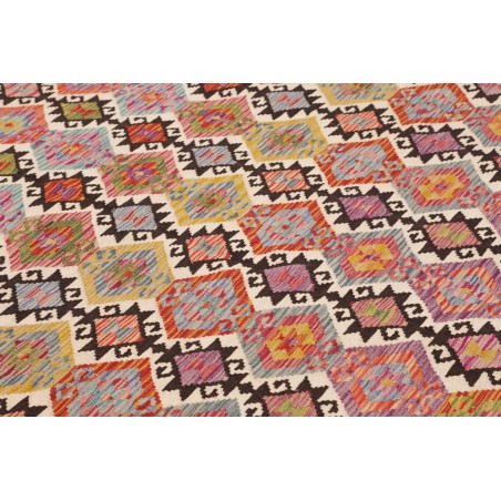 Tappeto Kilim Afghanistan marrone rosso 213x296