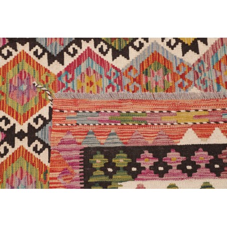 Tappeto Kilim Afghanistan marrone rosso 213x296