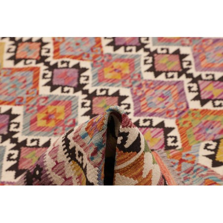 Tappeto Kilim Afghanistan marrone rosso 213x296