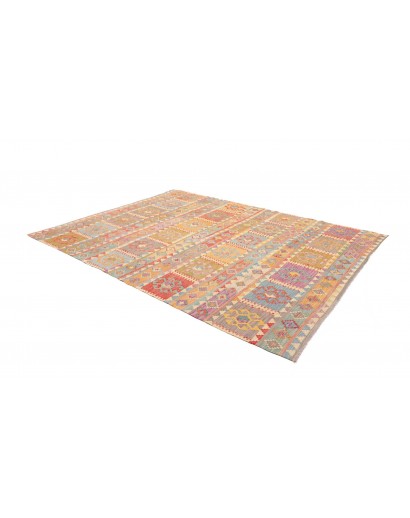 Tappeto Kilim Afghanistan marrone 203x282