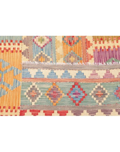 Tappeto Kilim Afghanistan marrone 203x282