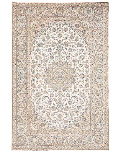 Tappeto Kashan Persia bianco marrone 193x307