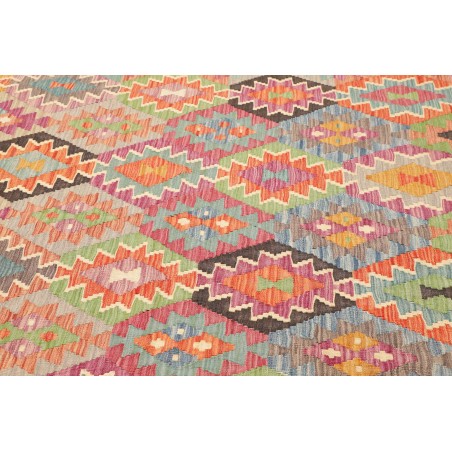 Tappeto Kilim Afghanistan marrone bianco 202x289