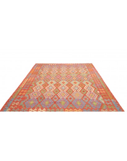 Tappeto Kilim Afghanistan marrone bianco 205x296