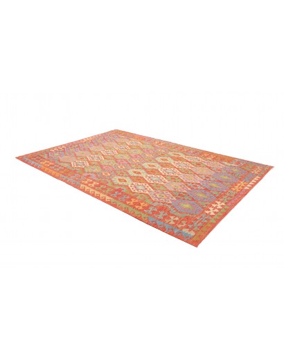 Tappeto Kilim Afghanistan marrone bianco 205x296
