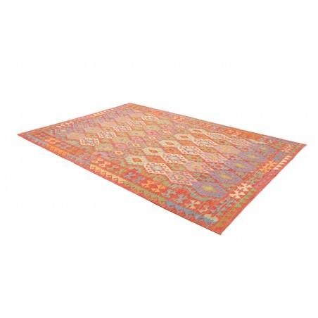 Tappeto Kilim Afghanistan marrone bianco 205x296