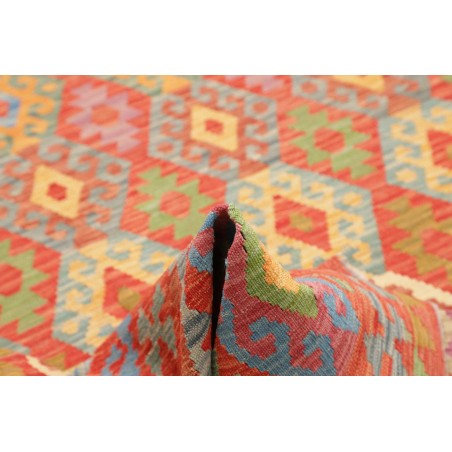 Tappeto Kilim Afghanistan marrone bianco 205x296
