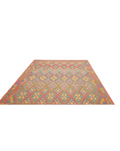 Tappeto Kilim Afghanistan marrone grigio 211x295