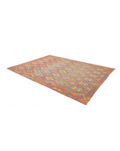 Tappeto Kilim Afghanistan marrone grigio 211x295