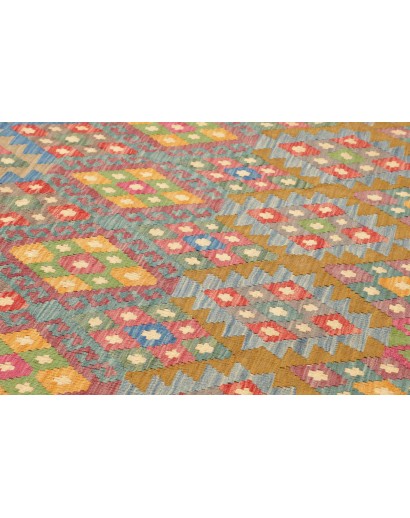 Tappeto Kilim Afghanistan marrone grigio 211x295