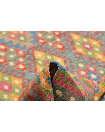 Tappeto Kilim Afghanistan marrone grigio 211x295